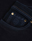 Richard J Brown - Dark Denim 'Milano' Cotton & Cashmere Regular Fit Jeans JEANS Richard J Brown