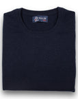 Robert Old - Dark Navy Highclere Cashmere Crew Neck Sweater CASHMERE Robert Old