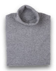 Robert Old - Derby Grey Elgin 2ply Roll Neck Cashmere Sweater CASHMERE Robert Old