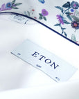 Eton - White Floral Trim Signature Twill Slim Fit Shirt L/S SHIRTS Eton
