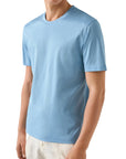 Eton - Light Blue Filo di Scozia T-shirt TEE SHIRTS Eton