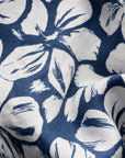 Eton - Blue Floral Linen Resort Shirt S/S SHIRTS Eton