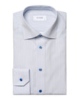 Eton - Blue Micro Print Signature Poplin Slim Fit Shirt L/S SHIRTS Eton