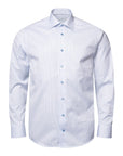 Eton - Light Blue Micro Check Signature Twill Shirt L/S SHIRTS Eton
