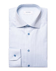 Eton - Light Blue Micro Check Signature Twill Shirt L/S SHIRTS Eton