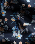 Eton - Navy Blue Floral Print Contemporary Fit Twill Shirt L/S SHIRTS Eton