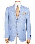 Belvest - Light Blue "Natural Soft" Wool and Silk Jacket JACKETS Belvest