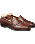 Crockett & Jones - Harvard 2 Walnut Milled Calf Penny Loafer City Sole