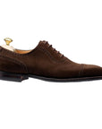 Crockett & Jones - Westbourne Dark Brown Suede City Sole Lace Up SHOES Crockett & Jones