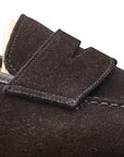 Crockett & Jones - Black Boston Suede Penny Loafer Crockett & Jones