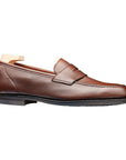 Crockett & Jones - Harvard 2 Walnut Milled Calf Penny Loafer City Sole