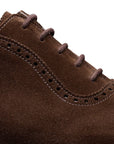 Crockett & Jones - Westbourne Dark Brown Suede City Sole Lace Up SHOES Crockett & Jones