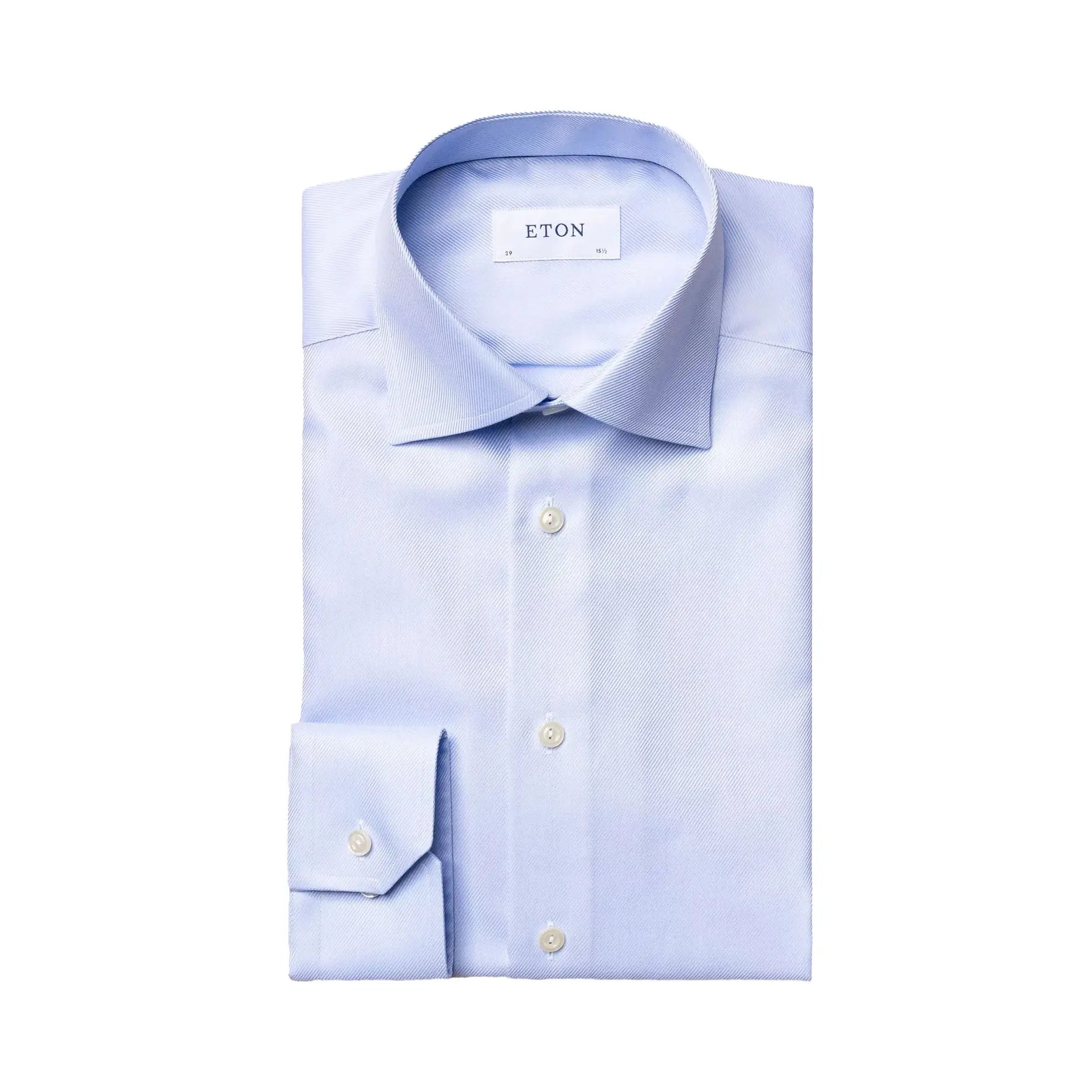 Blue Diagonal Weave Slim Fit Shirt | Robert Old Robert Old & Co Blue Diagonal Weave Slim Fit Shirt | Robert Old Robert Old & Co