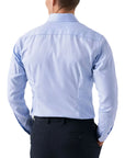 Eton - Blue Textured Twill Slim Fit Shirt L/S SHIRTS Eton