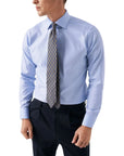 Eton - Blue Textured Twill Slim Fit Shirt L/S SHIRTS Eton