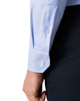 Eton - Blue Textured Twill Slim Fit Shirt L/S SHIRTS Eton