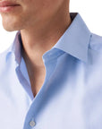 Eton - Blue Textured Twill Slim Fit Shirt L/S SHIRTS Eton