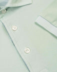 Robert Old - Mint Green Piqué Cotton Short Sleeve Polo Shirt S/S POLOS Robert Old