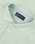 Robert Old - Mint Green Piqué Cotton Short Sleeve Polo Shirt S/S POLOS Robert Old