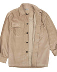 Mushroom Italian Cotton Corduroy Overshirt