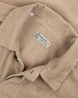 Mushroom Italian Cotton Corduroy Overshirt