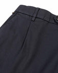 Robert Old - Navy Blue Stretch Cotton & Linen Twill Chinos CASUAL TROUSERS Robert Old