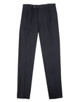 Robert Old - Navy Blue Stretch Cotton & Linen Twill Chinos CASUAL TROUSERS Robert Old