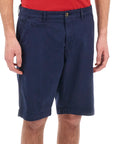 La Martina - Navy Vardan Regular Fit Cotton Twill Chino Shorts SHORTS La Martina