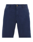 La Martina - Navy Vardan Regular Fit Cotton Twill Chino Shorts SHORTS La Martina