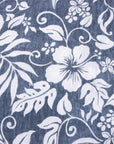 Robert Old - Navy Hawaiian Print Linen-Mix Resort Shirt S/S SHIRTS Robert Old