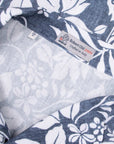 Robert Old - Navy Hawaiian Print Linen-Mix Resort Shirt S/S SHIRTS Robert Old