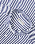 Robert Old - Navy Stripe Italian Cotton Long Sleeve Shirt L/S SHIRTS Robert Old