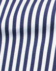 Robert Old - Navy Stripe Italian Cotton Long Sleeve Shirt L/S SHIRTS Robert Old