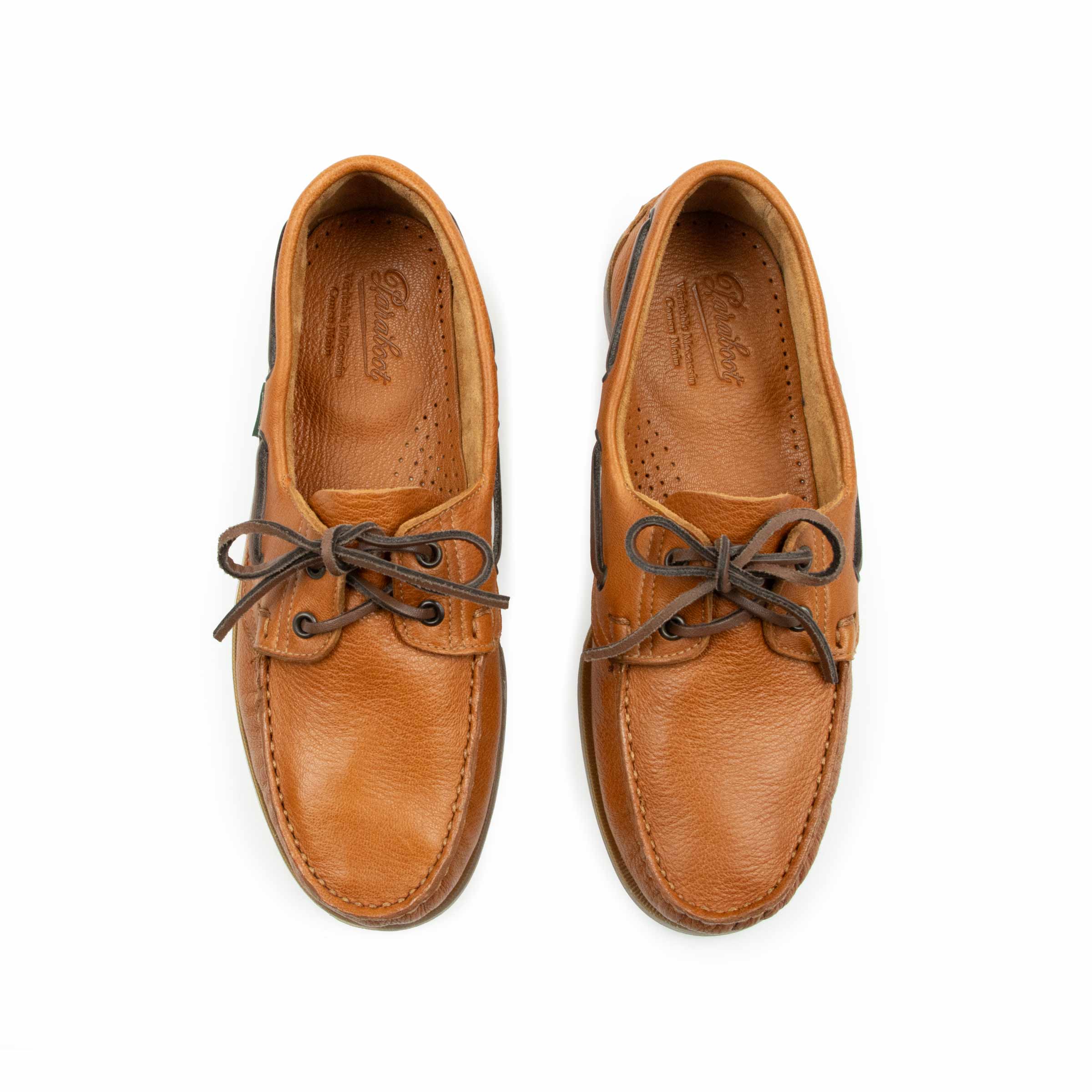 Paraboot - Tan Miel-Cerf Whisky Barth Marine Boat Shoe – Robert