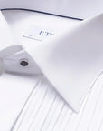 Eton - White Plissé Black Tie Classic Fit Shirt L/S SHIRTS Eton