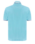 La Martina - Light Blue Polo Russell Piqué Cotton Polo Shirt S/S POLOS La Martina