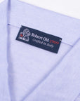 Robert Old - Light Blue 100% Cotton Fine-Stripe Polo S/S POLOS Robert Old