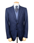 Robert Old - Blue Check Wool, Silk, & Cashmere Jacket JACKETS Robert Old
