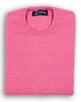 Robert Old - Dakar Pink Tiree 4ply Crew Neck Cashmere Sweater CASHMERE Robert Old