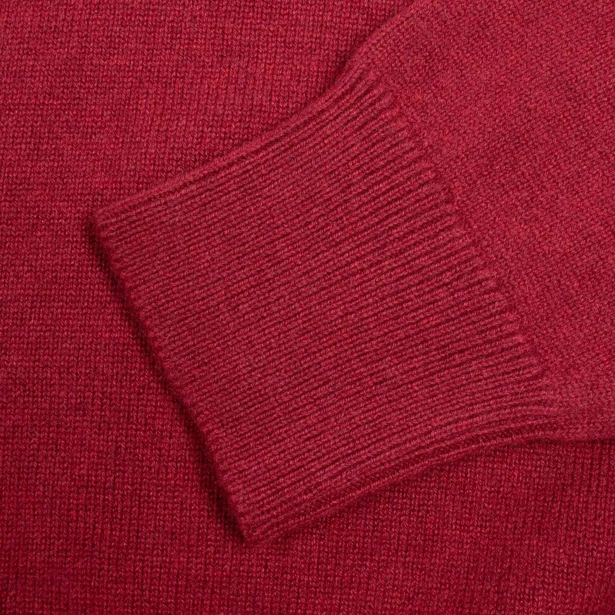 Robert Old - Russet Red Balvenie 3 Button 4ply Cashmere Polo Sweater CASHMERE Robert Old