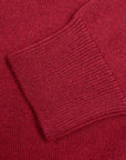 Robert Old - Russet Red Balvenie 3 Button 4ply Cashmere Polo Sweater CASHMERE Robert Old