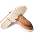 Santoni - Brown Suede Loafer SHOES Santoni
