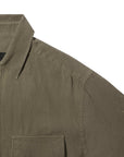 Belstaff - Surplus Green Scale Linen Short Sleeve Shirt S/S SHIRTS Belstaff