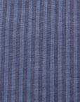 Robert Old - Navy Striped Seersucker Italian Cotton & Linen Shirt S/S SHIRTS Robert Old