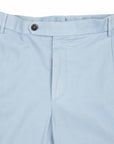 Sky Blue Stretch Cotton & Linen Twill Chinos CASUAL TROUSERS Robert Old
