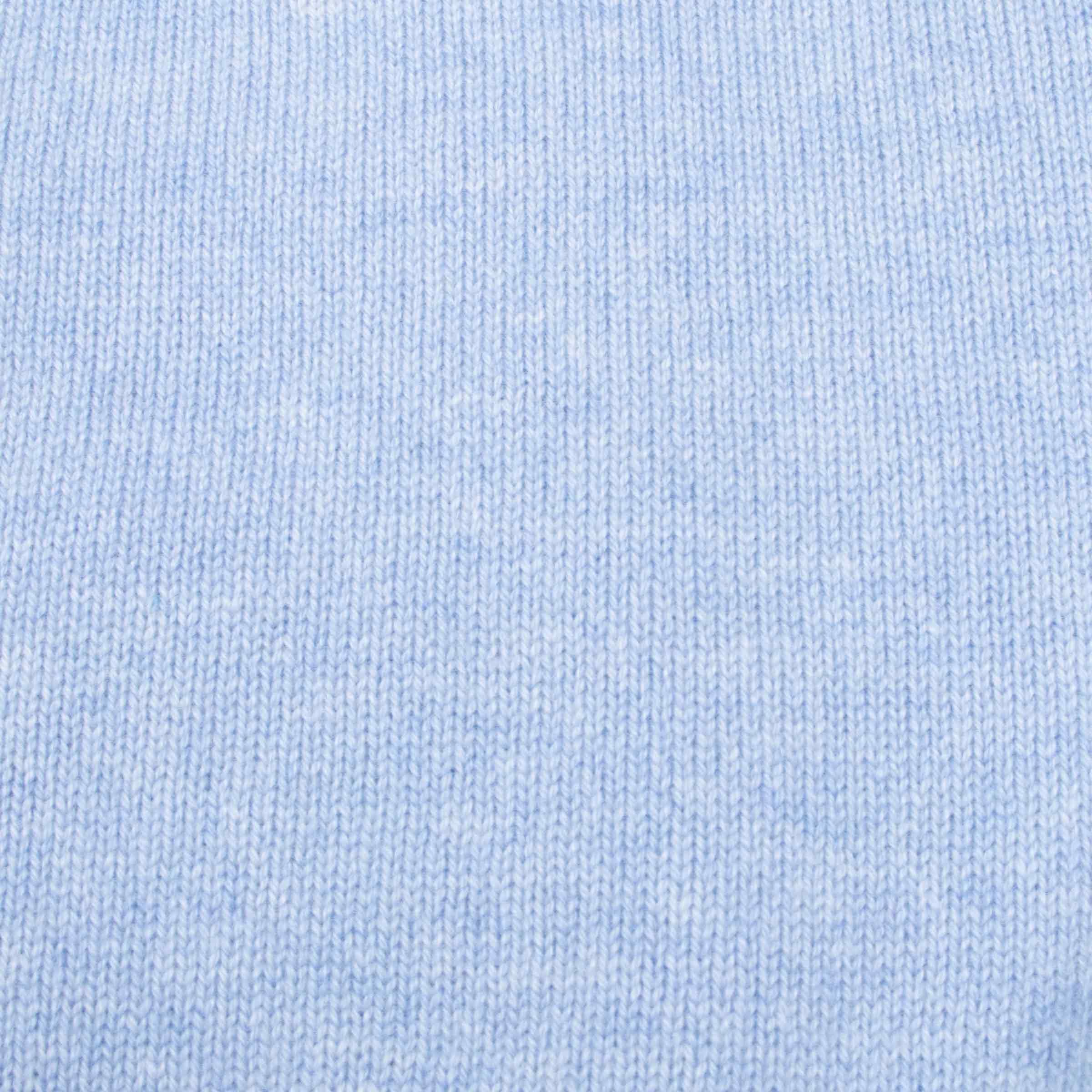 Robert Old - The Barra 4ply Full Zip Cashmere Cardigan - Atollo Blue / White Undyed CASHMERE Robert Old