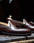 Crockett & Jones - Cavendish Dark Brown Burnished Calf Tassel Loafer SHOES Crockett & Jones