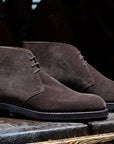 Crockett & Jones - Dark Brown Chiltern Suede Chukka Boots SHOES Crockett & Jones