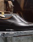 Crockett & Jones - Hallam Black Calf Oxford Shoes - E Fitting SHOES Crockett & Jones