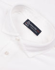 Robert Old - White Piqué Cotton Long Sleeve Polo Shirt RUGBY/LS POLOS Robert Old